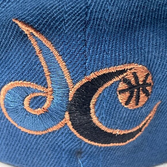 Washington Wizards‎ Hat Cap Fitted Mens L Blue Orange NBA Basketball Adjustable - Picture 5 of 10